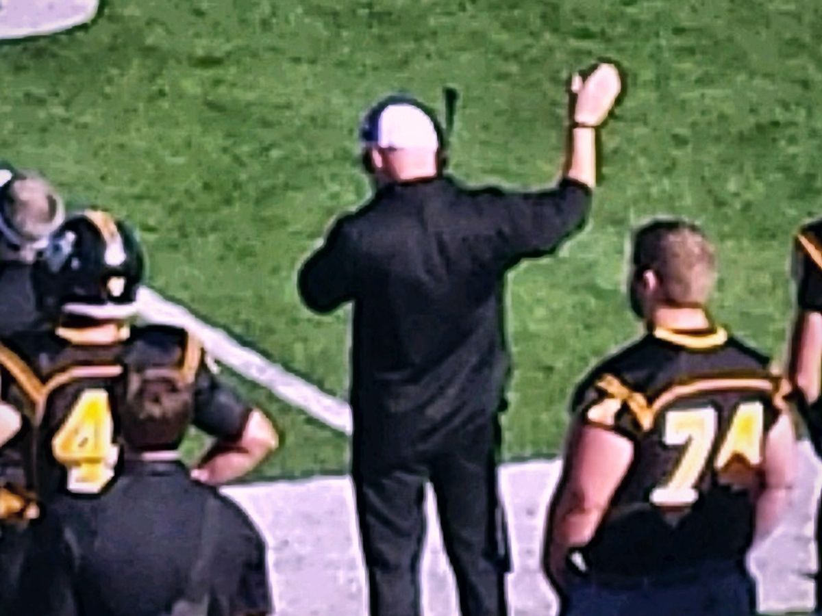Russ coaching from the sideline